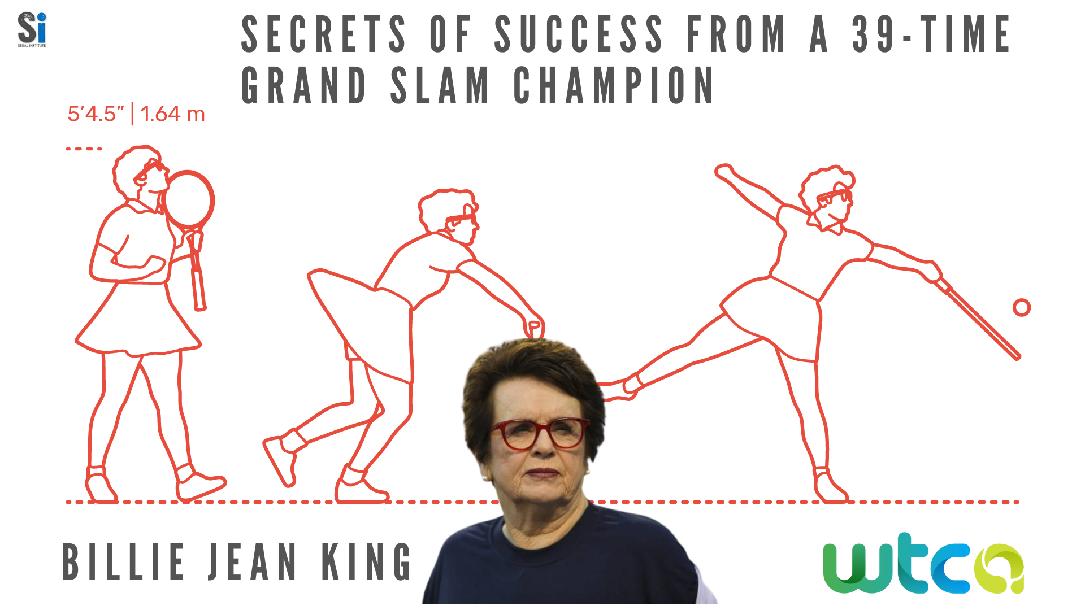 Billie Jean King - Secrets of Success from a 39-Time Grand Slam Champion Billie Jean King - Secrets of Success from a 39-Time Grand Slam Champion
